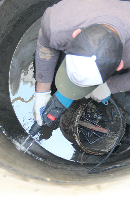 Как мы выполняем ремонт колодцев в Климовске